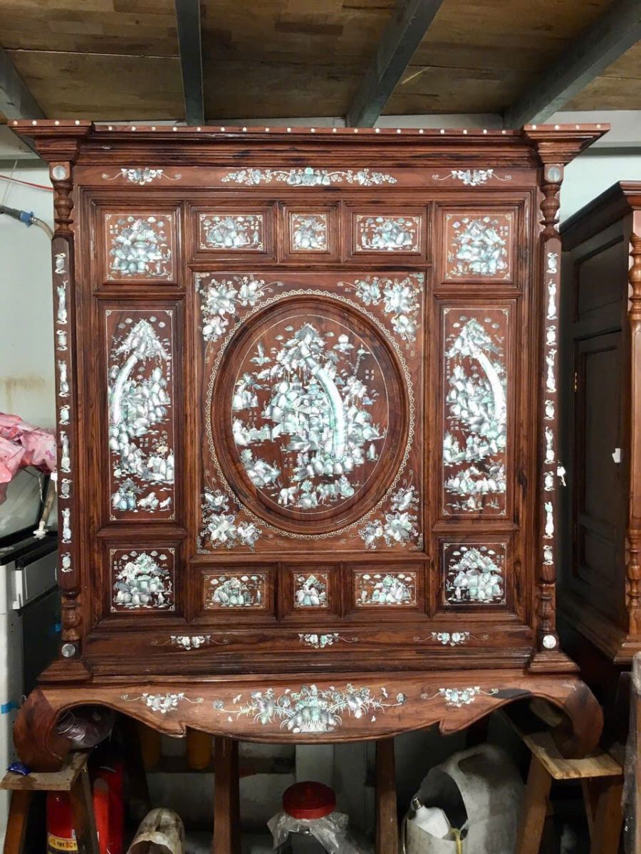 Bàn cúng, tủ thờ, bàn thờ đồ gỗ Đức Hòa 